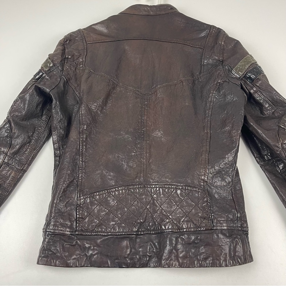 Diesel Vintage Multi-zip Sheep Leather Riders Jacket - Picture 3 of 12